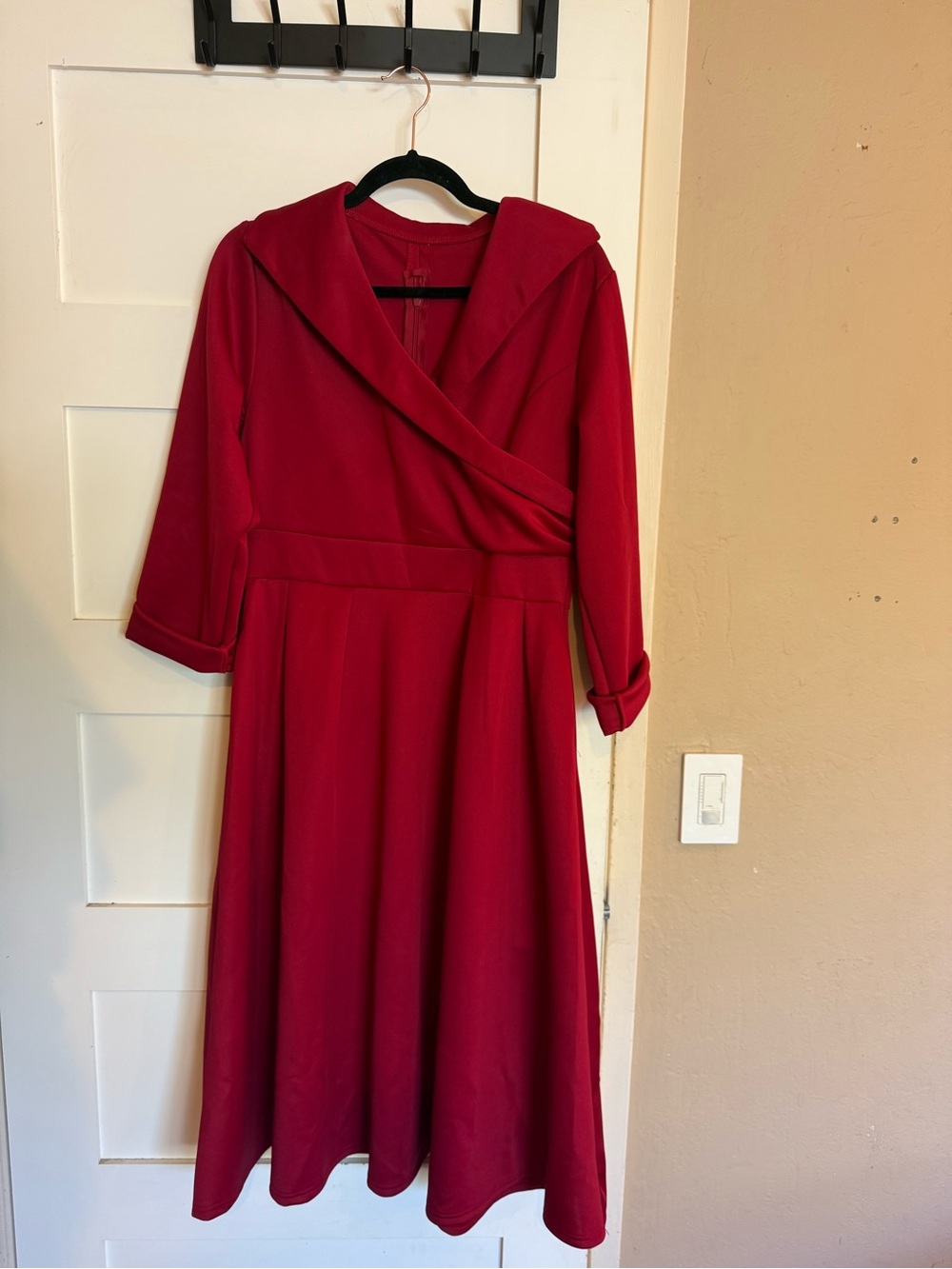 Classic Red Swing Dress